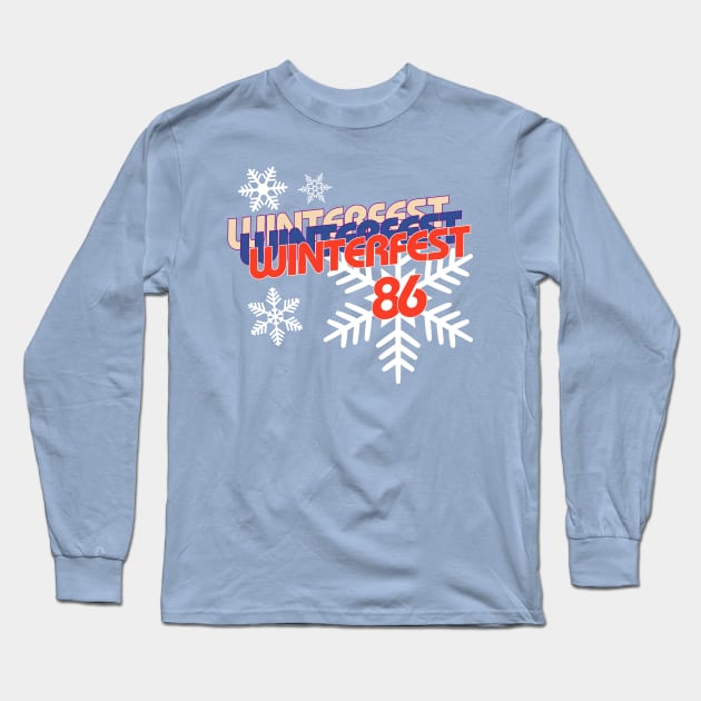 Winterfest 86 Long Sleeve T-Shirt by Meta Cortex